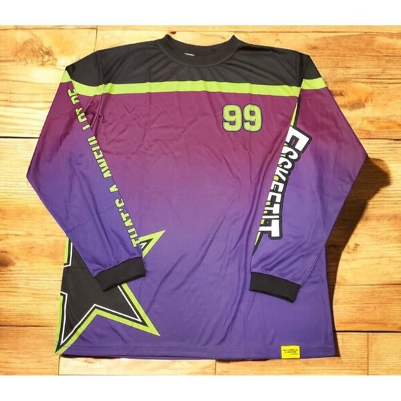 Thats A Awful Lot Of Cough‎ Syrup Men's Sz XL Moto Style Jersey Shirt Desto Dubs